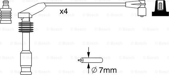 BOSCH 0 986 357 226 - Augstsprieguma vadu komplekts autodraugiem.lv