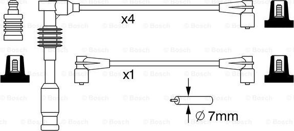 BOSCH 0 986 357 227 - Augstsprieguma vadu komplekts autodraugiem.lv