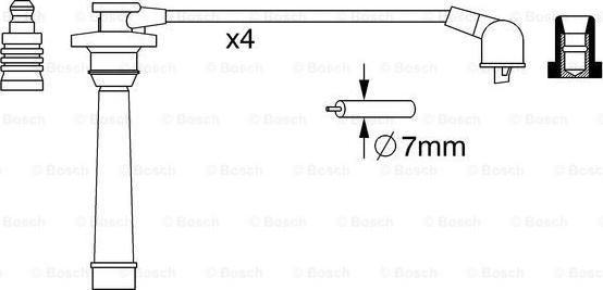 BOSCH 0 986 357 272 - Augstsprieguma vadu komplekts autodraugiem.lv