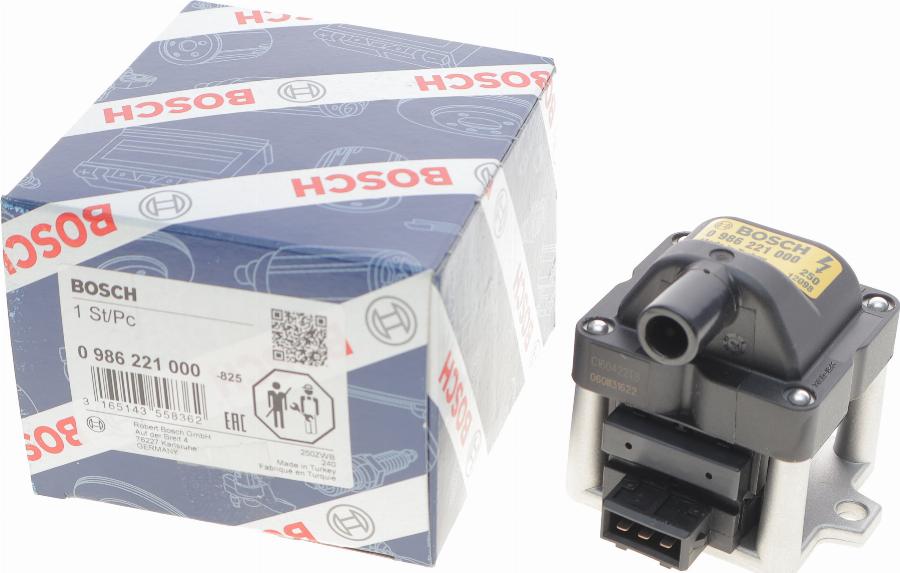 BOSCH 0 986 221 000 - Aizdedzes spole autodraugiem.lv