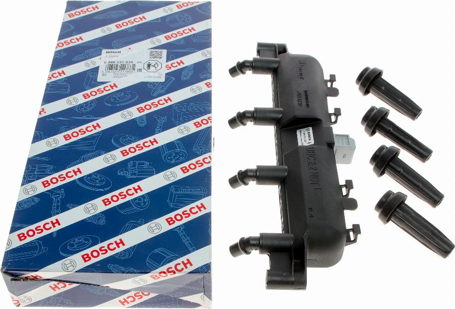 BOSCH 0 986 221 035 - Aizdedzes spole autodraugiem.lv