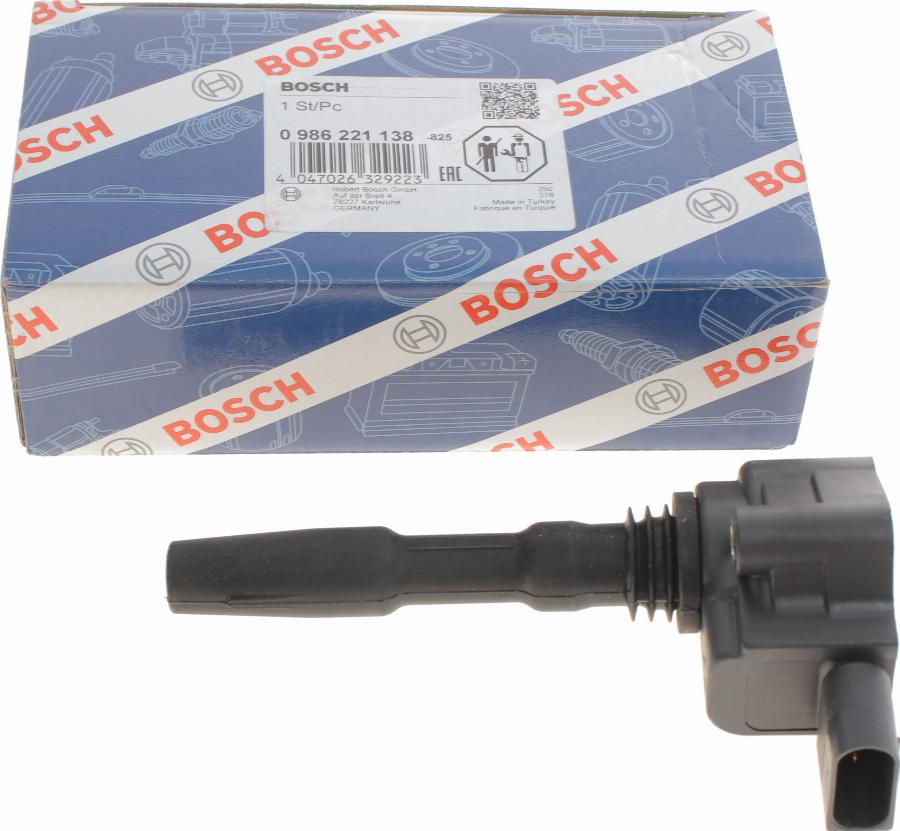 BOSCH 0 986 221 138 - Aizdedzes spole autodraugiem.lv