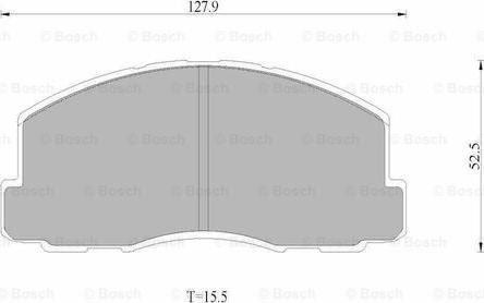 BOSCH 0 986 AB9 003 - Bremžu uzliku kompl., Disku bremzes autodraugiem.lv