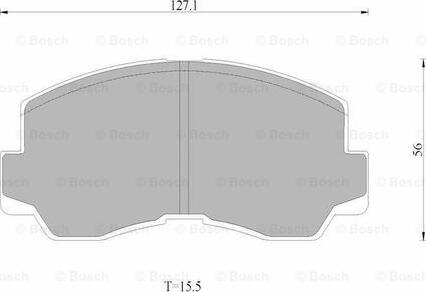 BOSCH 0 986 AB9 229 - Bremžu uzliku kompl., Disku bremzes autodraugiem.lv