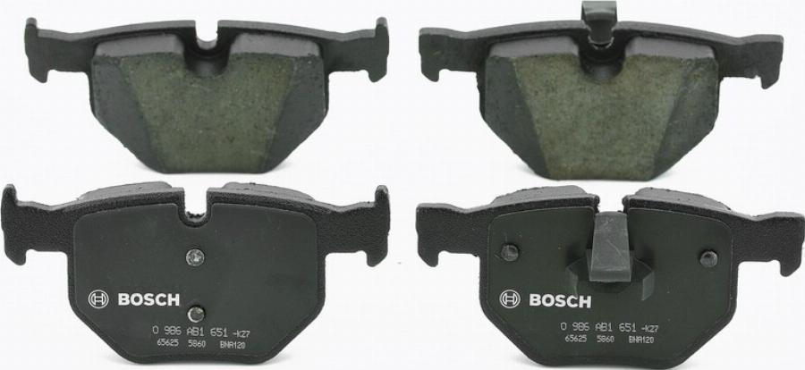 BOSCH 0986AB1651 - Bremžu uzliku kompl., Disku bremzes autodraugiem.lv