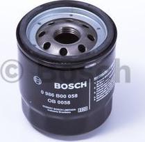 BOSCH 0 986 B00 058 - Eļļas filtrs autodraugiem.lv