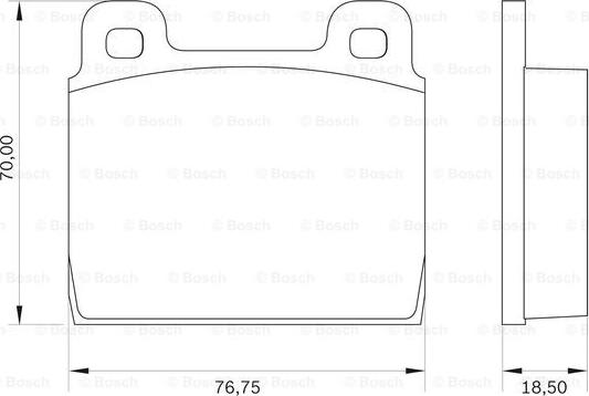 BOSCH 0 986 BB0 017 - Bremžu uzliku kompl., Disku bremzes autodraugiem.lv