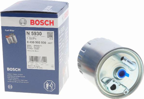 BOSCH 0 450 905 930 - Degvielas filtrs autodraugiem.lv