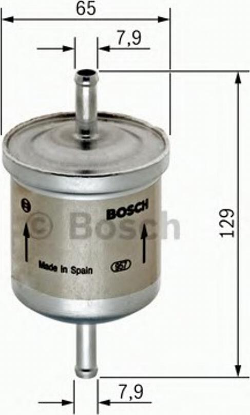 BOSCH 0450905974 - Degvielas filtrs autodraugiem.lv