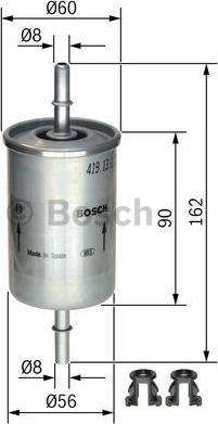 BOSCH 0 450 905 273 - Degvielas filtrs autodraugiem.lv