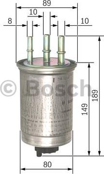 BOSCH 0 450 906 511 - Degvielas filtrs autodraugiem.lv