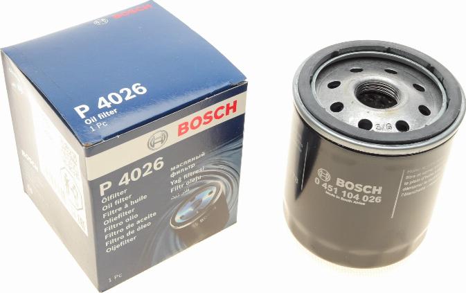 BOSCH 0 451 104 026 - Eļļas filtrs autodraugiem.lv