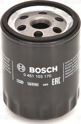 BOSCH 0 451 103 170 - Eļļas filtrs autodraugiem.lv