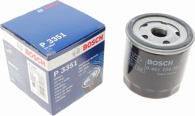 BOSCH 0 451 103 351 - Eļļas filtrs autodraugiem.lv