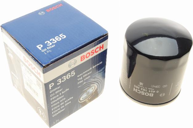 BOSCH 0 451 103 365 - Eļļas filtrs autodraugiem.lv