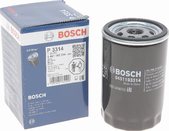 BOSCH 0 451 103 314 - Eļļas filtrs autodraugiem.lv