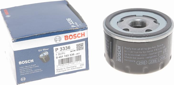 BOSCH 0 451 103 336 - Eļļas filtrs autodraugiem.lv