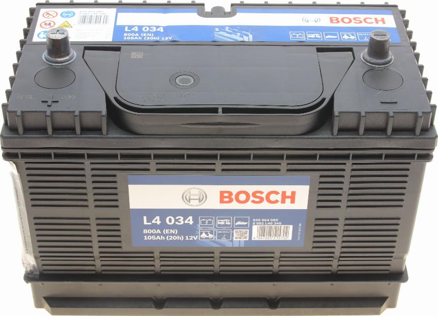 BOSCH 0 092 L40 340 - Startera akumulatoru baterija autodraugiem.lv