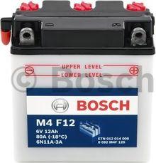 BOSCH 0 092 M4F 120 - Startera akumulatoru baterija autodraugiem.lv