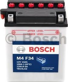 BOSCH 0 092 M4F 340 - Startera akumulatoru baterija autodraugiem.lv