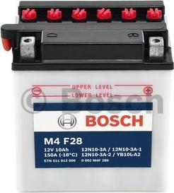 BOSCH 0 092 M4F 280 - Startera akumulatoru baterija autodraugiem.lv