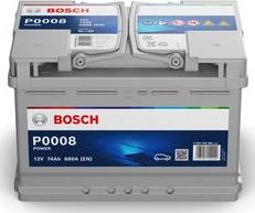BOSCH 0 092 P00 080 - Startera akumulatoru baterija autodraugiem.lv