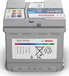BOSCH 0 092 P01 020 - Startera akumulatoru baterija autodraugiem.lv