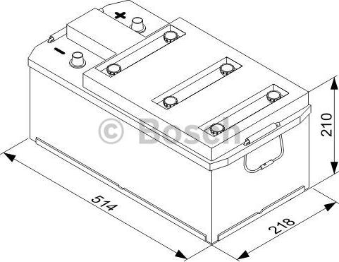 BOSCH 0 092 T30 470 - Startera akumulatoru baterija autodraugiem.lv