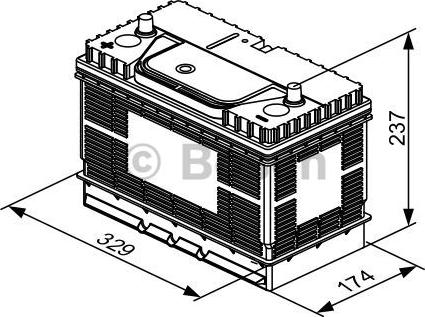 BOSCH 0 092 T30 500 - Startera akumulatoru baterija autodraugiem.lv
