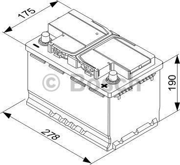 BOSCH 0 092 T30 080 - Startera akumulatoru baterija autodraugiem.lv