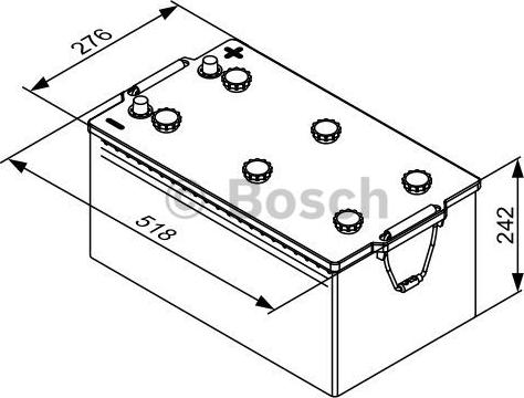 BOSCH 0 092 T30 800 - Startera akumulatoru baterija autodraugiem.lv