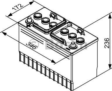 BOSCH 0 092 T30 360 - Startera akumulatoru baterija autodraugiem.lv