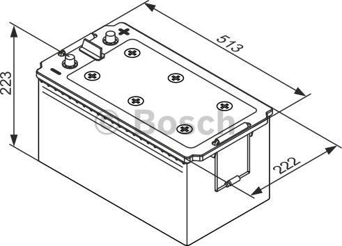 BOSCH 0 092 TE0 777 - Startera akumulatoru baterija autodraugiem.lv