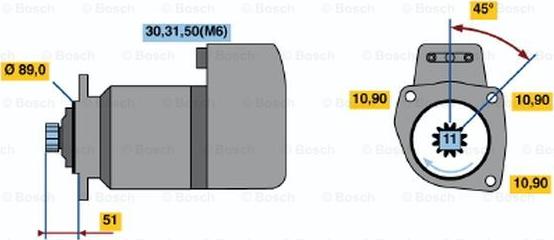 BOSCH 0 001 416 053 - Starteris autodraugiem.lv