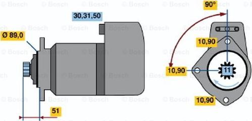 BOSCH 0 001 416 033 - Starteris autodraugiem.lv