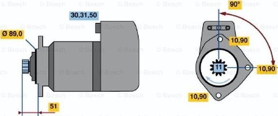 BOSCH 0 001 417 068 - Starteris autodraugiem.lv