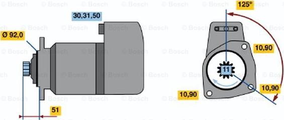 BOSCH 0 001 417 016 - Starteris autodraugiem.lv