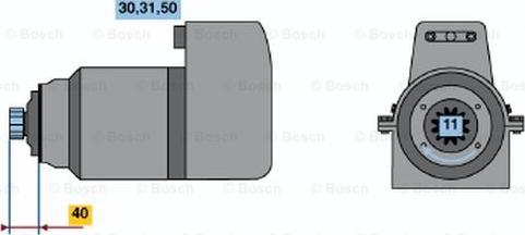 BOSCH 0 001 417 031 - Starteris autodraugiem.lv