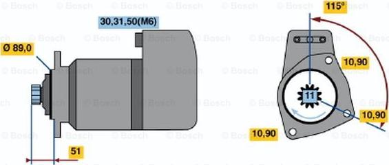 BOSCH 0 001 417 071 - Starteris autodraugiem.lv