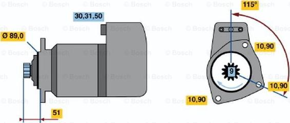 BOSCH 0 001 417 077 - Starteris autodraugiem.lv