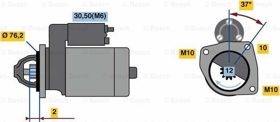 BOSCH 0 001 109 397 - Starteris autodraugiem.lv