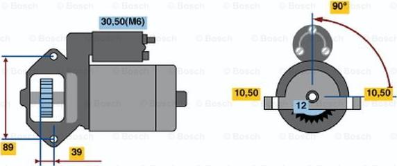 BOSCH 0 001 109 328 - Starteris autodraugiem.lv