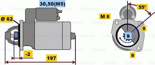 BOSCH 0 001 116 003 - Starteris autodraugiem.lv