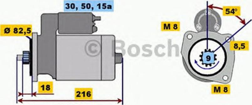 BOSCH 0 001 113 001 - Starteris autodraugiem.lv