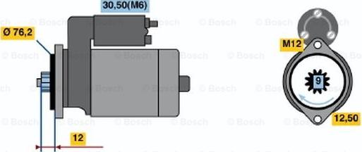 BOSCH 0 001 123 002 - Starteris autodraugiem.lv