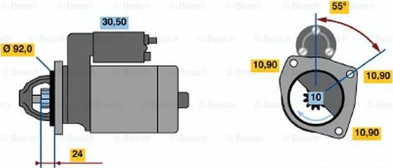 BOSCH 0 001 369 020 - Starteris autodraugiem.lv