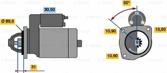 BOSCH 0 986 012 700 - Starteris autodraugiem.lv