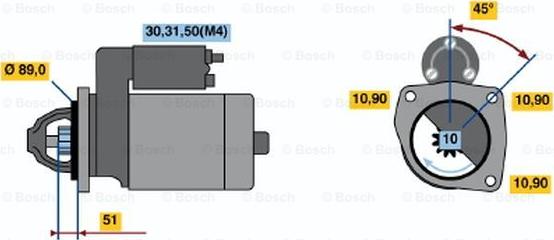 BOSCH 0 001 368 067 - Starteris autodraugiem.lv