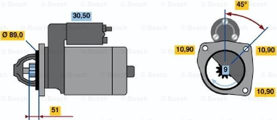 BOSCH 0 001 368 021 - Starteris autodraugiem.lv