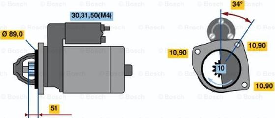 BOSCH 0 001 368 078 - Starteris autodraugiem.lv